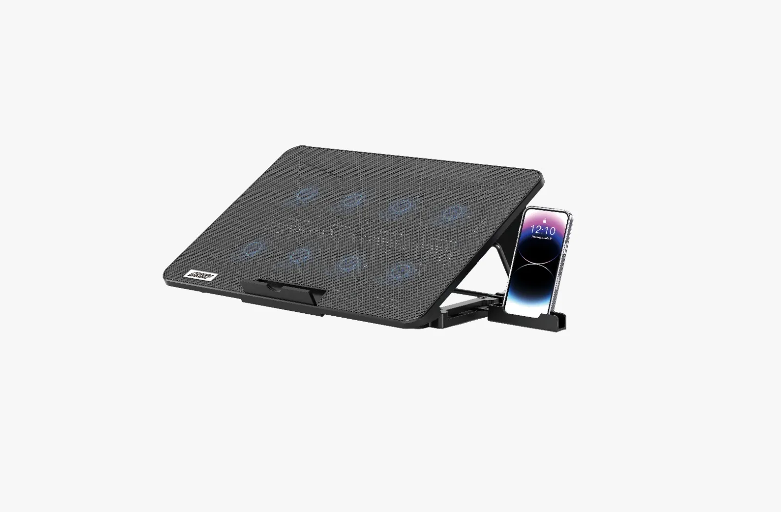 کول پد لپ تاپ گیمینگ 8 فن و استند موبایل Porodo PDXF5CP