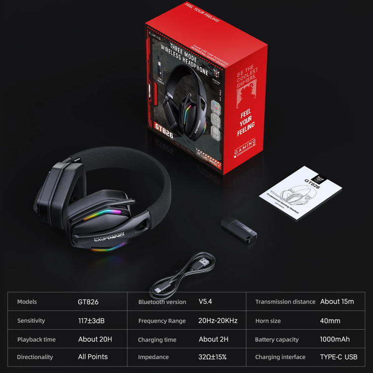 هدست بی سیم گیمینگ Onikuma GT826