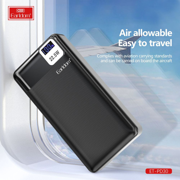 پاور بانک 20000 فست شارژ ارلدام Earldom ET-PD30 22.5W