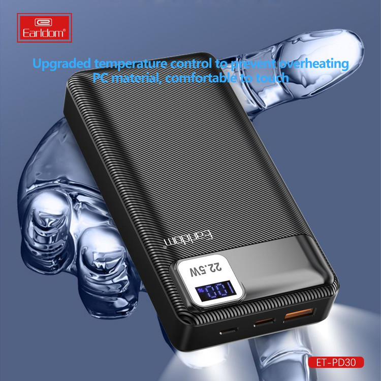 پاور بانک 20000 فست شارژ ارلدام Earldom ET-PD30 22.5W